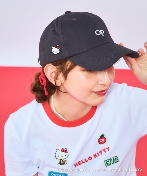 キャップ 帽子 「Ocean Pacific×ハローキティ」レディースワンポイント