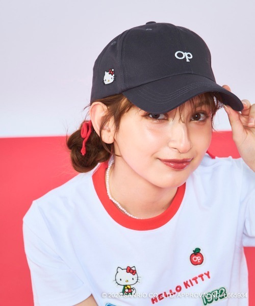 キャップ 帽子 「Ocean Pacific×ハローキティ」レディースワンポイント