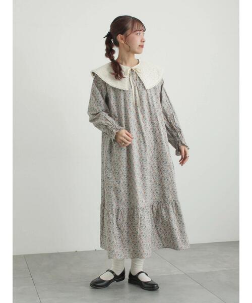 「TSUHARU by Samansa Mos2」 長袖ワンピース F ピンク レディース