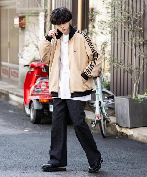 Kappa（カッパ） ジャージブルゾン L グレイッシュベージュ メンズ