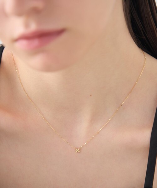 ネックレス 「レイヤード」 K18YG ダイヤモンド ネックレス レディースの画像