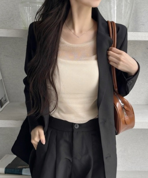 「Miniministore」 パンツスーツ M オフホワイト レディース_画像7