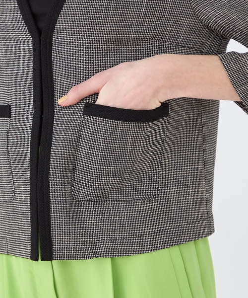 Ballsey（ボールジィ） ノーカラージャケット 36 グレー系その他