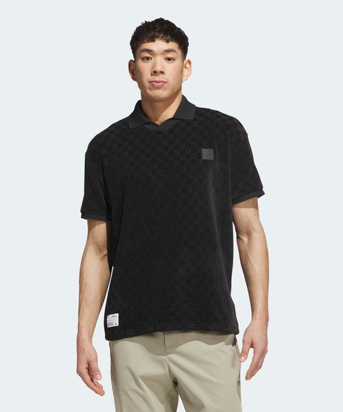 adidas（アディダス） ポロシャツ 半袖 ニット半袖ポロシャツ「adidas
