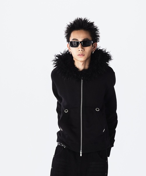 パーカー Fur Hood Zip Hoodie / ファーフードジップフーディー メンズ