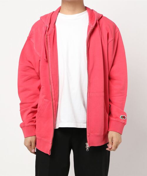 FRUIT OF THE LOOM パーカー 製品染めZIP UP メンズ レディース