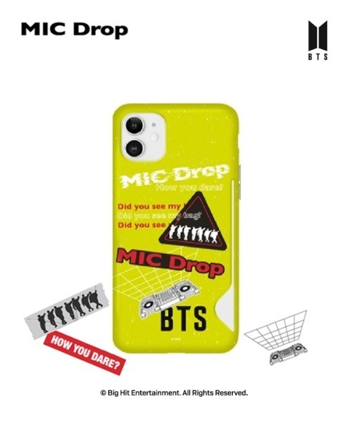 supergoods スマホケース 」BTS MIC Drop theme Card Snap Case - NEON