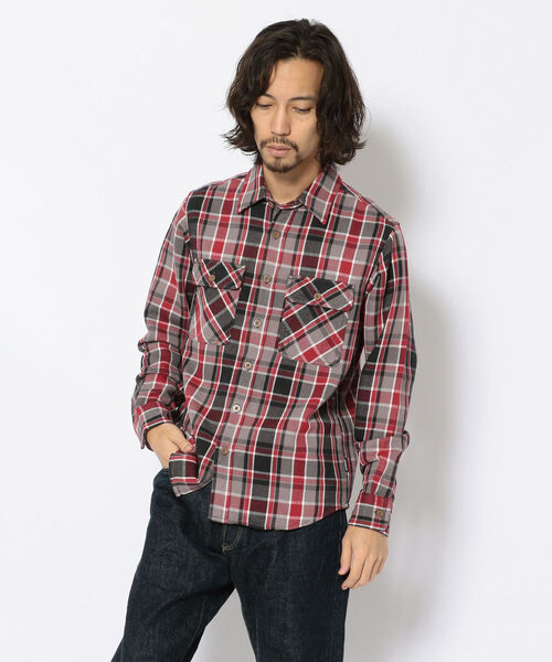 AVIREX アヴィレックス COTTON FLANNEL SHIRT コットン