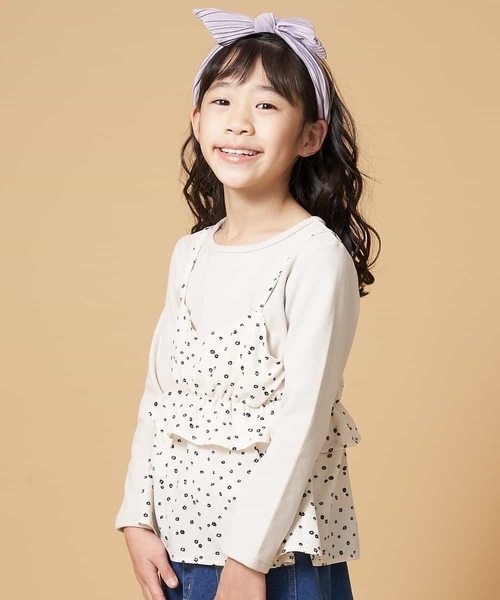 a.v.v tシャツ 「100-130」アソートキャミソールドッキングカットソー 