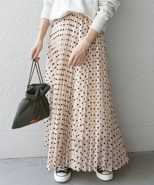 新発売 Ships ロング プリーツスカート ドット ロングスカート Alrc Asia