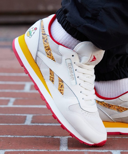 ベビースター × アトモス × リーボック クラシック レザー ホワイト/レッド BABY STAR × atmos × Reebok Classic Leather 