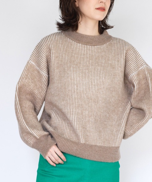 RANAN（ラナン） ニット セーター ストライプ配色ニット レディース