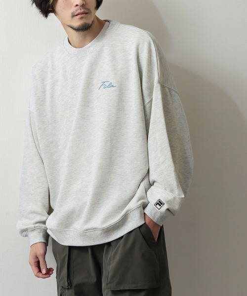 メンズ トレーナー ビッグシルエット ドロップショルダー G00063 FILA トレーナー スウェット 「FILA」 ビッグシルエット