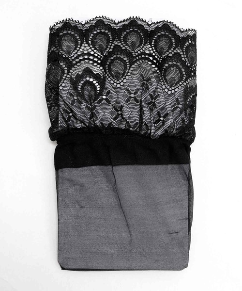 OSYAREVO（オシャレボ） タイツ ニーハイ ドッキングレース シアー