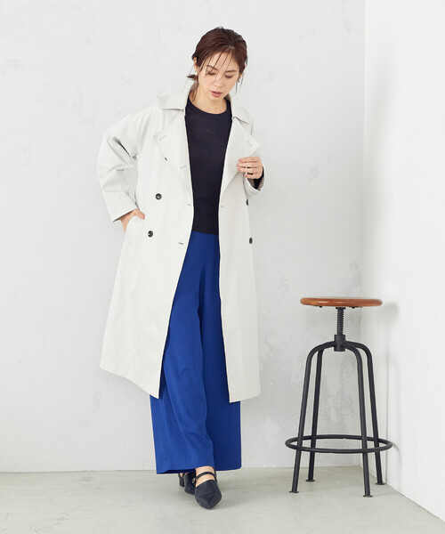 COMME CA ISM トレンチコート コート 2WAY レディース : ZOZOTOWN