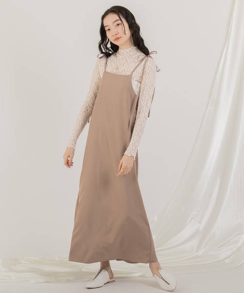 ワンピース ショルダー紐リボンロングワンピース : ZOZOTOWN Yahoo!店