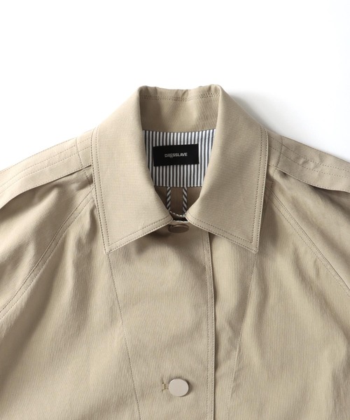 ジャケット・アウター DRESSLAVE soutien collar roll up coat DRESSLAVE ノーカラーコート コート soutien collar roll up