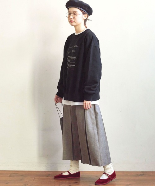 スカート fig London wool mood long SK & Dot PT fig London】wool mood boxpleats SK - メルカリ