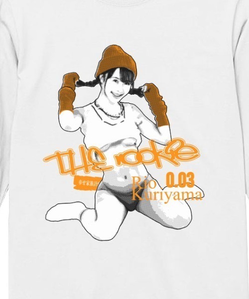 tシャツ THE nookie LOVE Rio KuriyamaPORTRAIT TEE レディース メンズ tシャツ /THE nookie LOVE Rio Kuriyama/PORTRAIT L/S TEE
