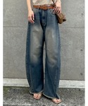 ワイドパンツ ジーンズ デニム デニムパンツ ...の詳細画像5
