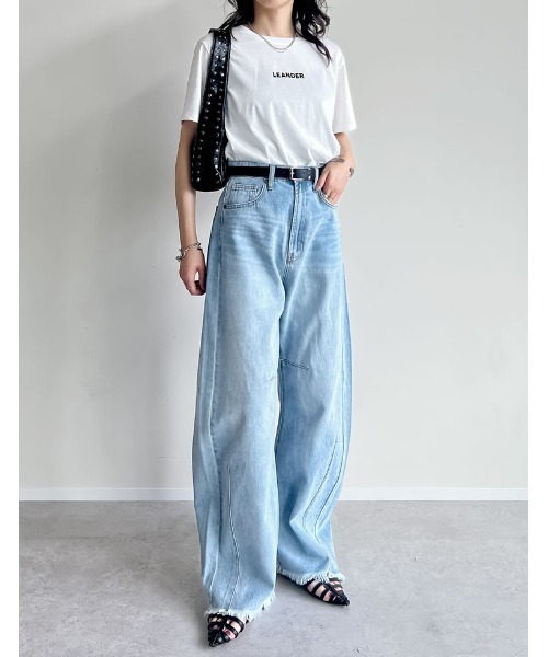 【完売必至】SELF PORTRAIT デニム ディアマンテ ボウ ジーンズ At Marvelous デザインステッチ デニムパンツ メンズ ストリート