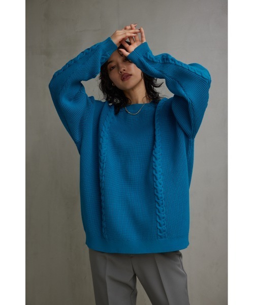 AZUL BY MOUSSY セーター ニット スポンディッシュケーブルニット