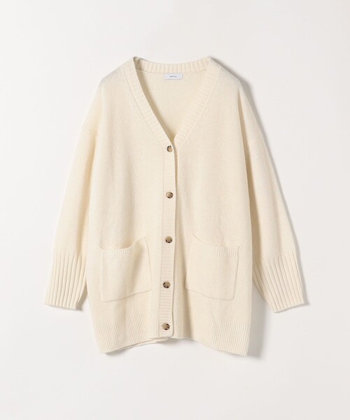 SHIPS any カーディガン any: AQUA カシミヤ ミックス Vネック ニット