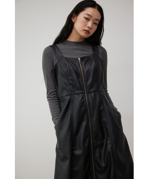 AZUL BY MOUSSY（アズールバイマウジー） ジャンパースカート ジップ 