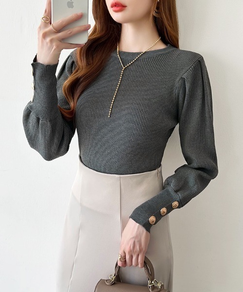 COCOMOMO ニット セーター 新色登場 大人きれいめに着映える