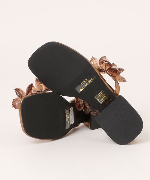 ☆超美品☆JEFFREY CAMPBELL ビジュー　サンダル　ミュール Jeffrey Campbell サンダル フラワーモチーフサンダル