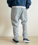 パンツ ウール調 裏起毛 ツイード テーパード...の詳細画像3