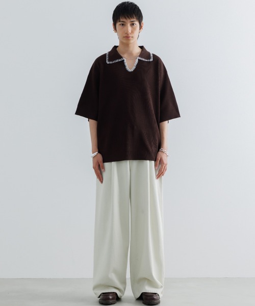 パンツ SINSS Foil gradation wide balloon denim セール】Foil gradation wide balloon denim / 箔グラデーション