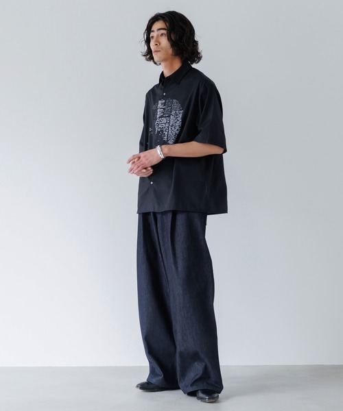 SINSS ジーンズ Foil gradation wide balloon denim / 箔