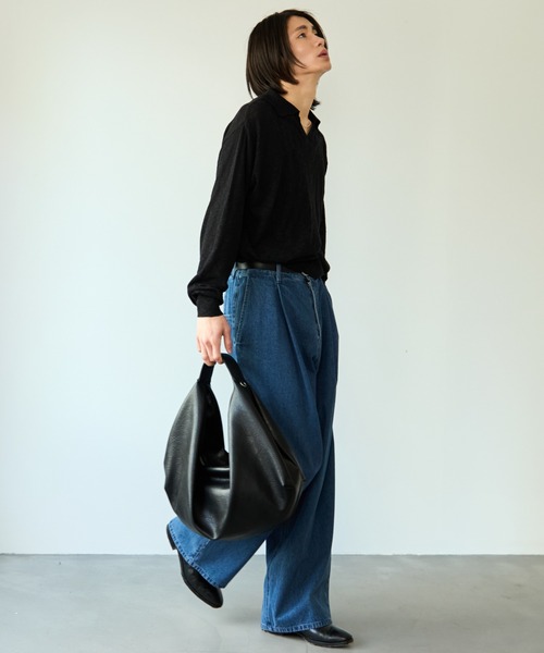 ワイドパンツ ジーンズ Wide balloon denim / ワイドバルーンデニム メンズ レディースの画像