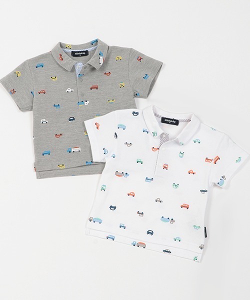 kladskap（クレードスコープ） ポロシャツ 車柄半袖ポロシャツ キッズ