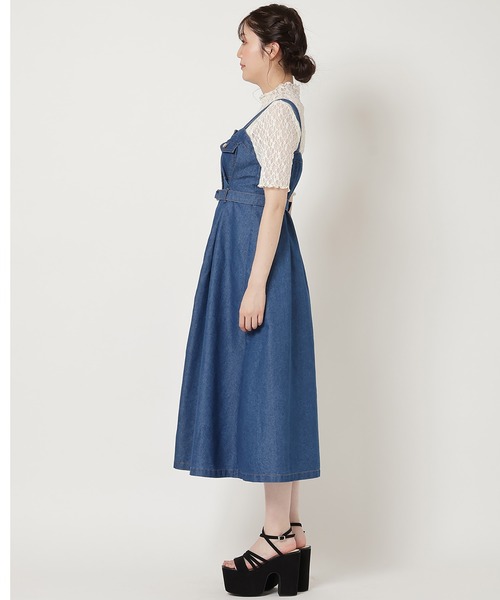 【  Jeans】キャミニットワンピース ワンピース ボーダー ニット キャミワンピ ニットワンピ サマー