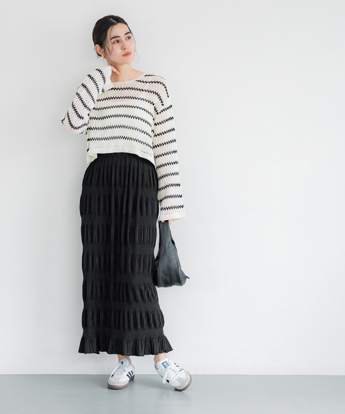 coca スカート シャーリングプリーツスカート : ZOZOTOWN Yahoo