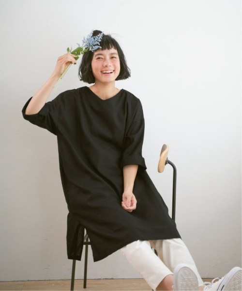 LBC ワンピース リネン混サックワンピース : ZOZOTOWN Yahoo!店