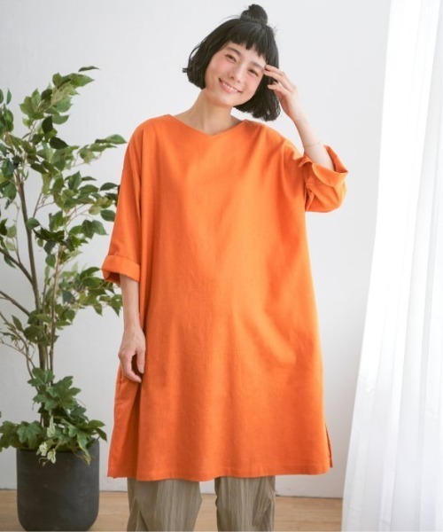 LBC（エルビーシー） ワンピース リネン混サックワンピース : ZOZOTOWN 