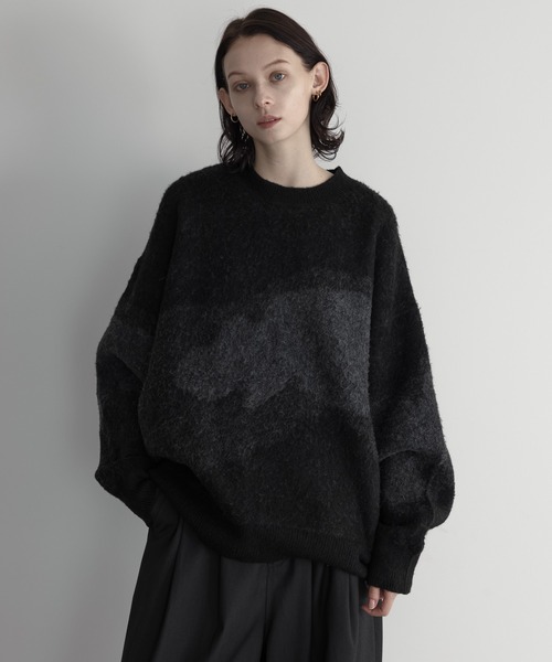 remer セーター ニット loose shadow gradation knit / ルーズシャドー 