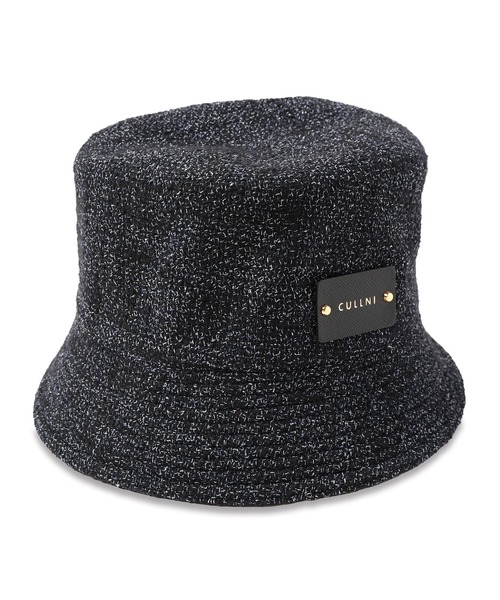 CULLNI 帽子 ハット CP-033 / Butcher Tweed Leather Emblem Hat 