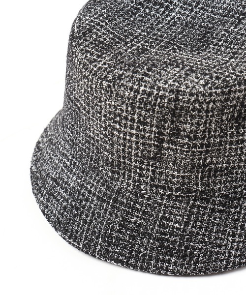 CULLNI 帽子 ハット CP-033 / Butcher Tweed Leather Emblem Hat 