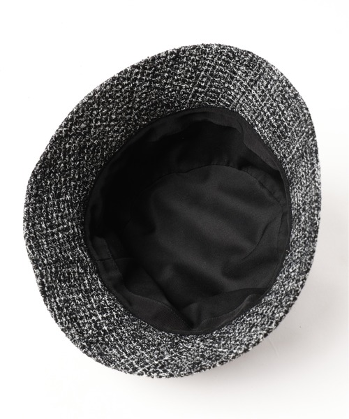 CULLNI 帽子 ハット CP-033 / Butcher Tweed Leather Emblem Hat 