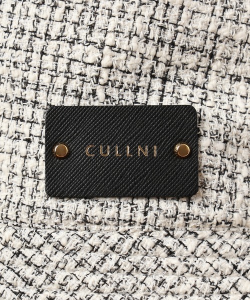 CULLNI 帽子 ハット CP-033 / Butcher Tweed Leather Emblem Hat 