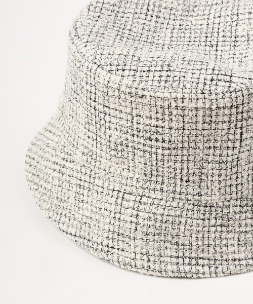 CULLNI 帽子 ハット CP-033 / Butcher Tweed Leather Emblem Hat 