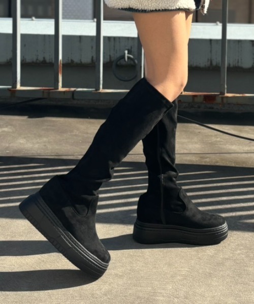 VIVIAN（ヴィヴィアン） ブーツ 厚底ボリュームソールストレッチロング
