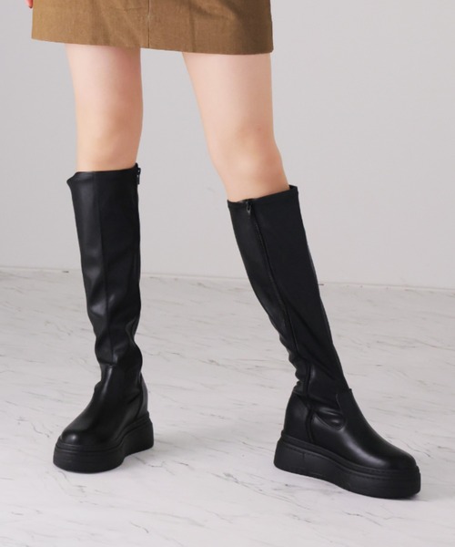 VIVIAN（ヴィヴィアン） ブーツ 厚底ボリュームソールストレッチロング