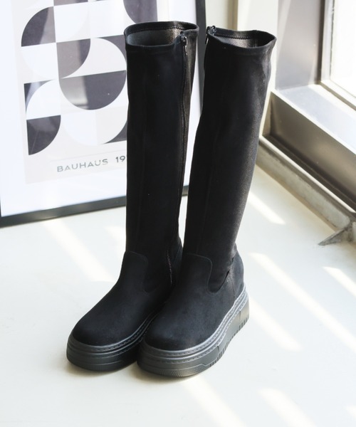 VIVIAN（ヴィヴィアン） ブーツ 厚底ボリュームソールストレッチロング