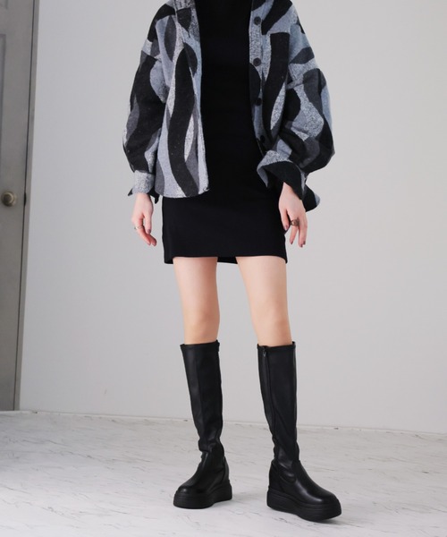 VIVIAN（ヴィヴィアン） ブーツ 厚底ボリュームソールストレッチロング