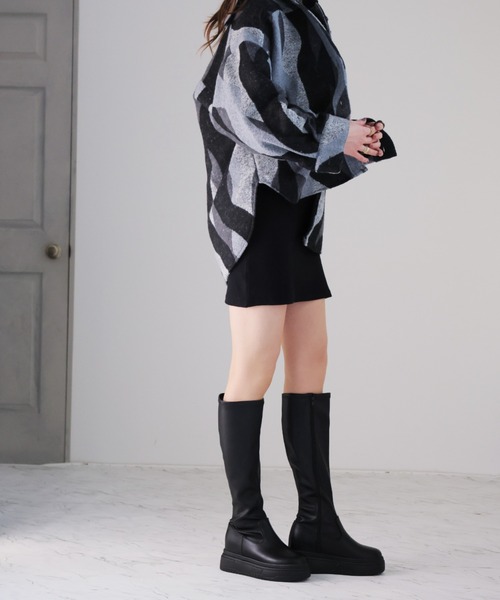 VIVIAN（ヴィヴィアン） ブーツ 厚底ボリュームソールストレッチロング